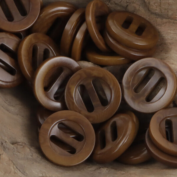 Retro Natural Tagut Nut Long-Eye Adjustable Slider Buckle 10PCS - Image 5
