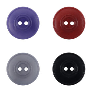 Eco-Friendly Dual-Circles Purple-Grey Tagua Nut Buttons 10pcs 