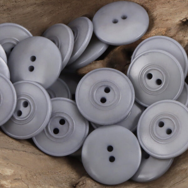 Eco-Friendly Dual-Circles Purple-Grey Tagua Nut Buttons 10pcs