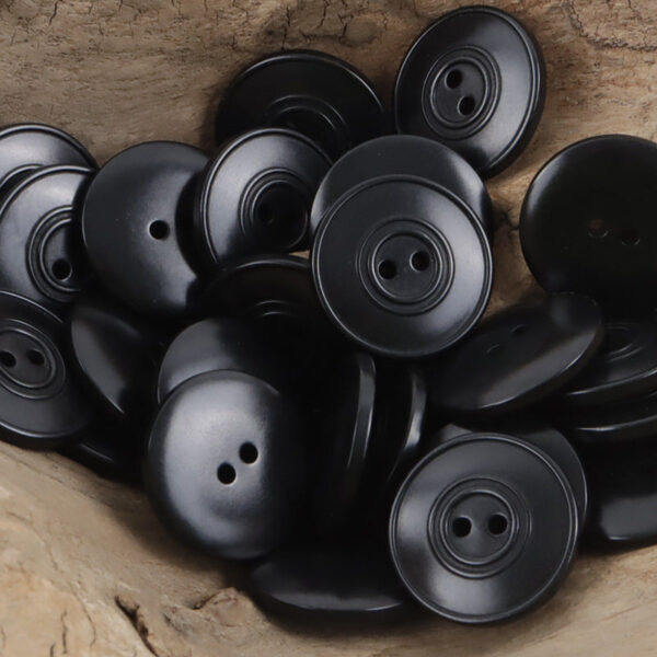 Eco-Friendly Dual-Circles Purple-Grey Tagua Nut Buttons 10pcs