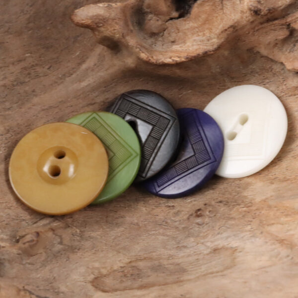 Creative Chessboard UFO Natural Tagua Nut Buttons,10pcs
