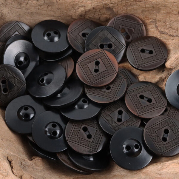 Creative Chessboard UFO Natural Tagua Nut Buttons,10pcs
