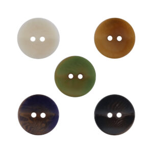 Curved Wave Natural Corozo Tagua Nut Buttons 10PCS 