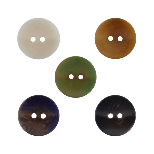 Curved Wave Natural Corozo Tagua Nut Buttons 10PCS