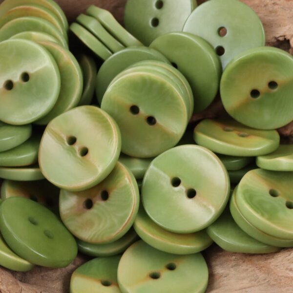 Curved Wave Natural Corozo Tagua Nut Buttons 10PCS