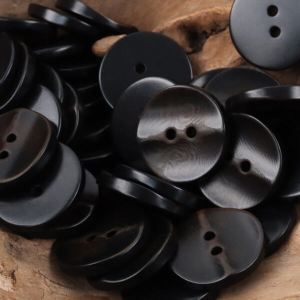 Curved Wave Natural Corozo Tagua Nut Buttons 10PCS