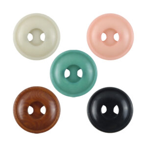 Creative Circle Two-Hole Natural Tagua Nut Buttons,10pcs 