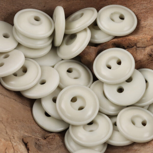 Creative Circle Two-Hole Natural Tagua Nut Buttons,10pcs