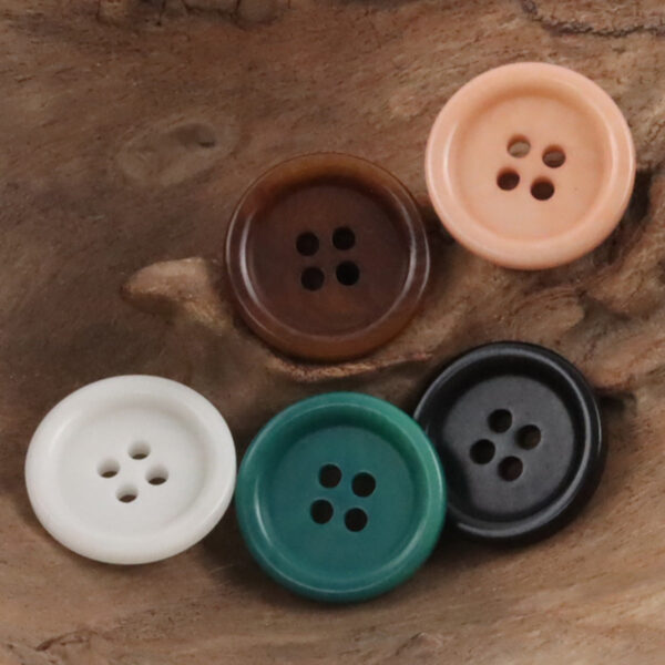 Dopamine-Colored Simple Natural Corozo Buttons 10pcs