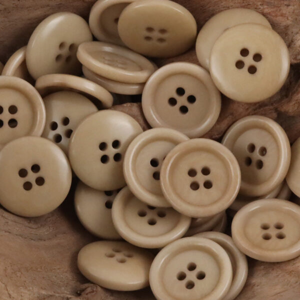 Dopamine-Colored Simple Natural Corozo Buttons 10pcs