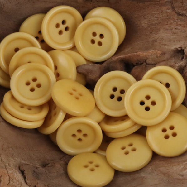 Dopamine-Colored Simple Natural Corozo Buttons 10pcs