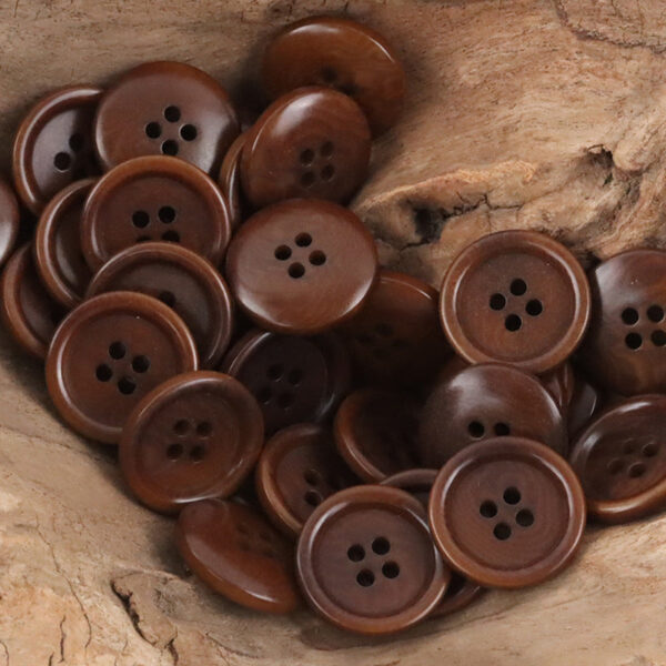 Dopamine-Colored Simple Natural Corozo Buttons 10pcs