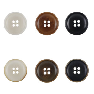 Vintage Fire-Burned Natural Tagua Nut Buttons 10pcs 