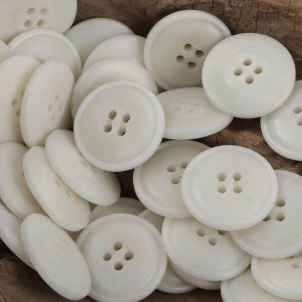 Vintage Fire-Burned Natural Tagua Nut Buttons 10pcs