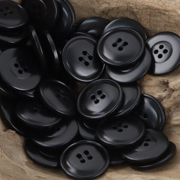 Vintage Fire-Burned Natural Tagua Nut Buttons 10pcs