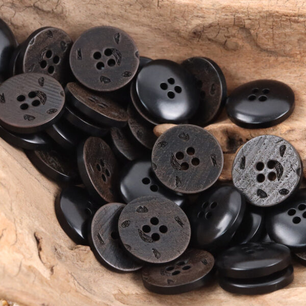 Iris Natural Tagut Nut Buttons for Haute Couture Suits 5pcs - Image 7