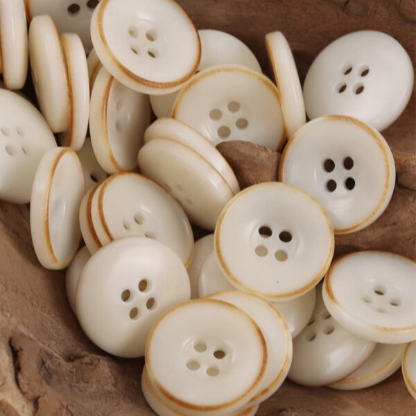 Bowl-Shaped Black Tagut Nut Buttons for Retro Fashion Coats 10pcs - Image 4