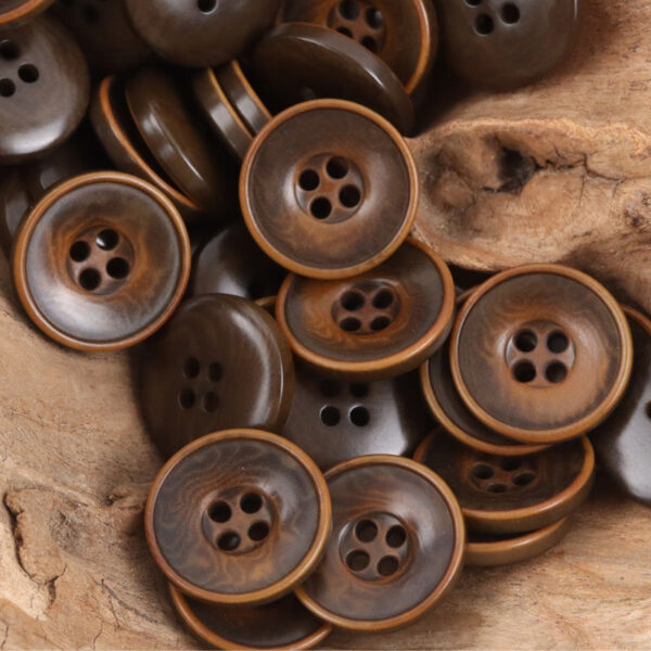 Bowl-Shaped Black Tagut Nut Buttons for Retro Fashion Coats 10pcs - Image 5