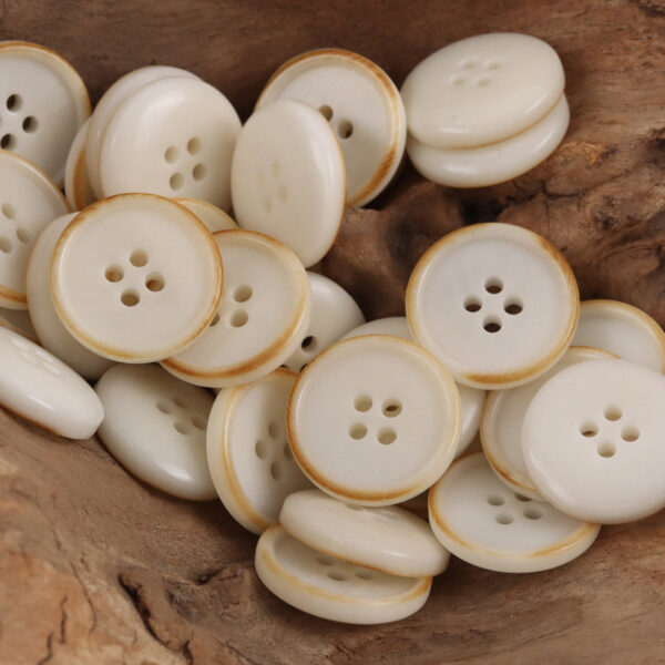 Burnt Coffee Corozo Tagut Nut Buttons for Hoodies Shirts 10pcs - Image 4