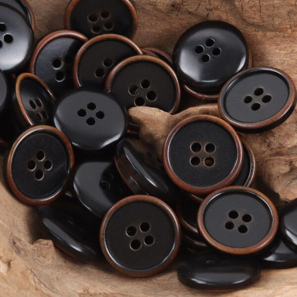 Burnt Coffee Corozo Tagut Nut Buttons for Hoodies Shirts 10pcs - Image 6