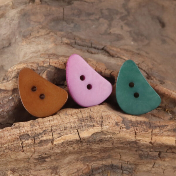 Cute Crescent Moon Natural Corozo Buttons 10PCS