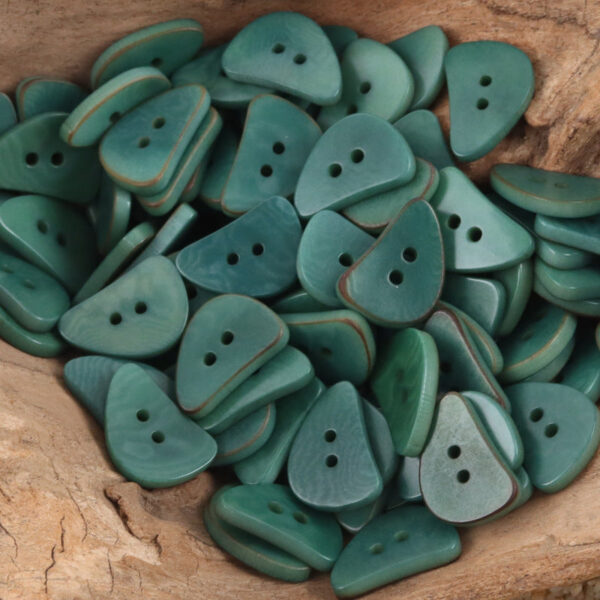 Cute Crescent Moon Natural Corozo Buttons 10PCS
