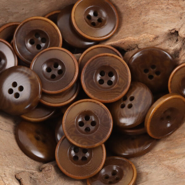 Burnt Dark Blue Tagut Nut Buttons for Suits,Sweater 10pcs - Image 5