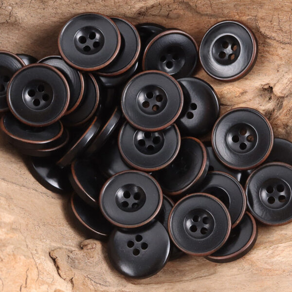 Burnt Dark Blue Tagut Nut Buttons for Suits,Sweater 10pcs - Image 7