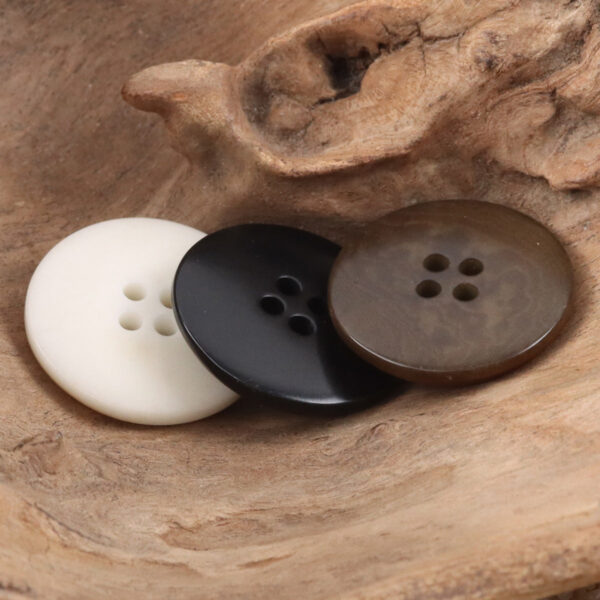 Burnt Beige Fruit Buttons for Pure Linen Suit Coats - 10pcs - Image 2