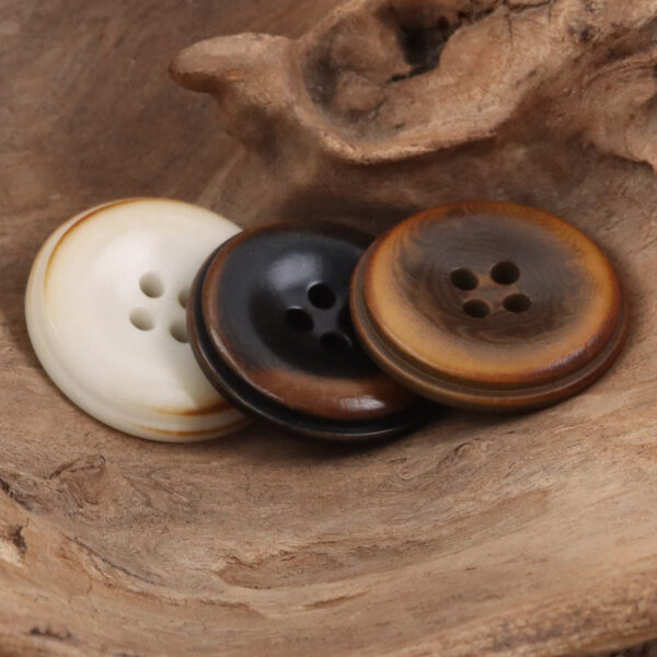 Burnt Beige Fruit Buttons for Pure Linen Suit Coats - 10pcs - Image 4