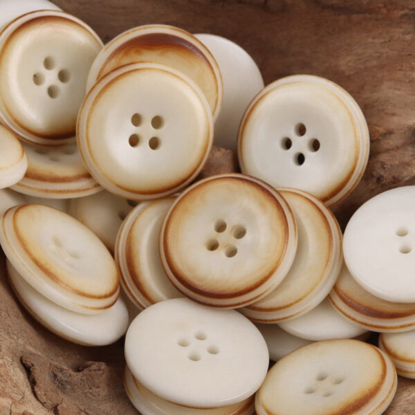 Burnt Beige Fruit Buttons for Pure Linen Suit Coats - 10pcs - Image 5