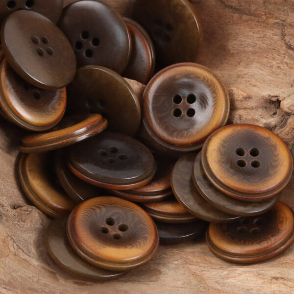 Burnt Beige Fruit Buttons for Pure Linen Suit Coats - 10pcs - Image 6