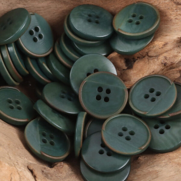 Dark Green Creative Half-Cut Tagut Nut Buttons for Retro Elegant Dresses 10pcs - Image 6