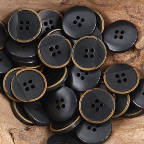 Dark Green Creative Half-Cut Tagut Nut Buttons for Retro Elegant Dresses 10pcs - Image 7