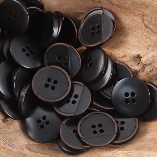Dark Green Creative Half-Cut Tagut Nut Buttons for Retro Elegant Dresses 10pcs - Image 8
