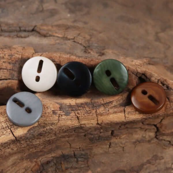 Creative Exclamation Mark Shape Natural Palm Fruit Buttons,10pcs
