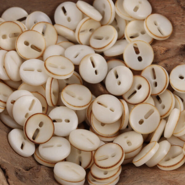 Creative Exclamation Mark Shape Natural Palm Fruit Buttons,10pcs