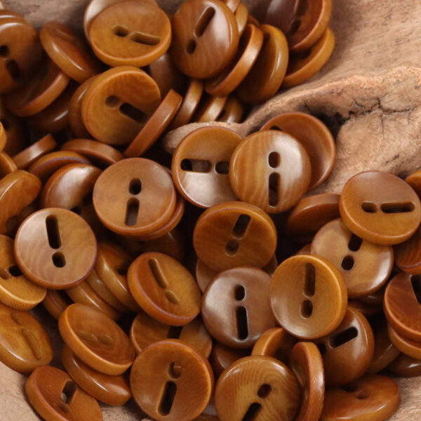 Creative Exclamation Mark Shape Natural Palm Fruit Buttons,10pcs