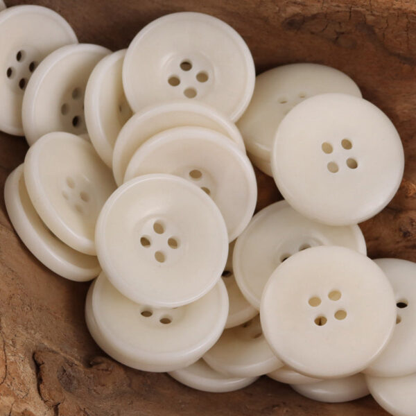 Bowl-Shaped Round Tagut Nut Buttons for Sweater Cardigans - 10pcs - Image 4