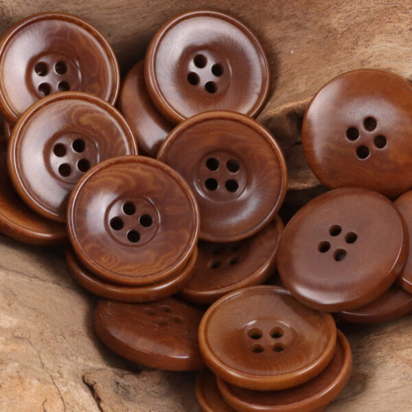 Bowl-Shaped Round Tagut Nut Buttons for Sweater Cardigans - 10pcs - Image 5