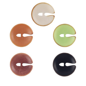 Cute Pac Man Natural Tagua Nut Buttons 10pcs 