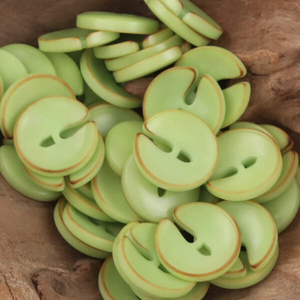 Cute Pac Man Natural Tagua Nut Buttons 10pcs