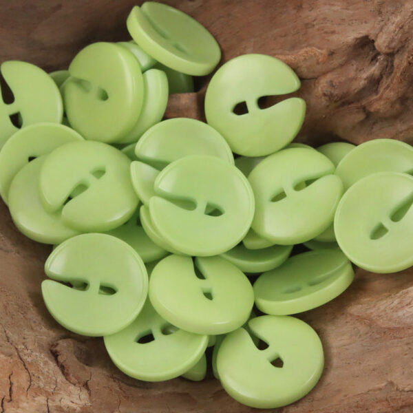 Cute Pac Man Natural Tagua Nut Buttons 10pcs