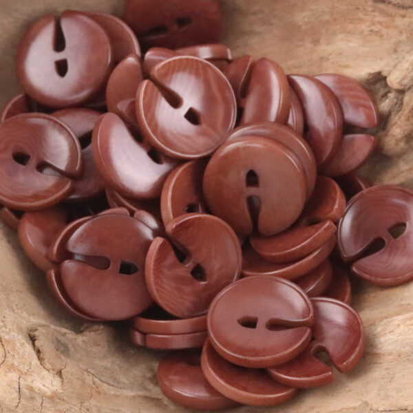 Cute Pac Man Natural Tagua Nut Buttons 10pcs