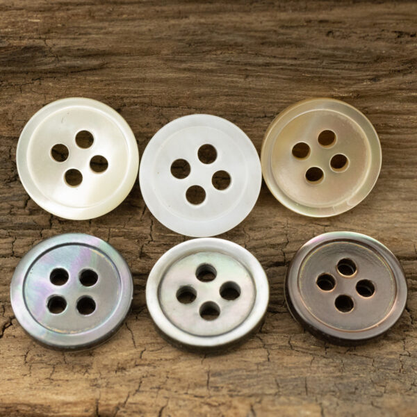 Tarot Shell Buttons Round 11.5mm 10 Pack