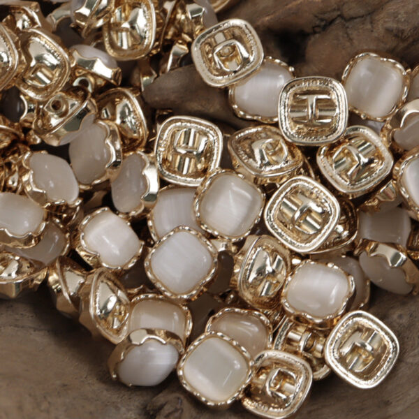 10mm Jade Colored Metal Shank Buttons for Chinese Qipao 10pcs - Image 5
