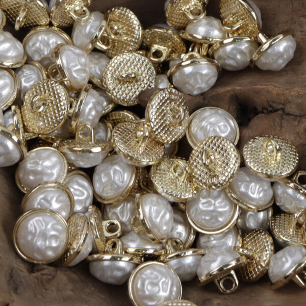 11.5mm Chinese Style Metal Base Buttons for Hanfu Skirt 10pcs - Image 4