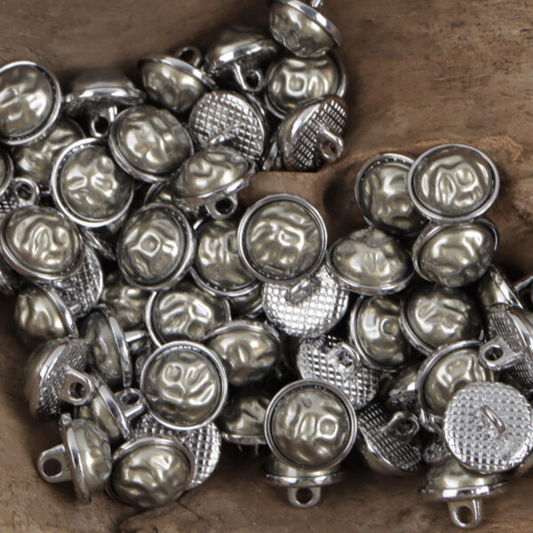 11.5mm Chinese Style Metal Base Buttons for Hanfu Skirt 10pcs - Image 6