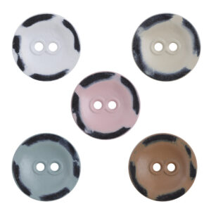 Two Hole Metal Buttons for Girly Pink Work Jackets 10pcs - Lots of Buttons