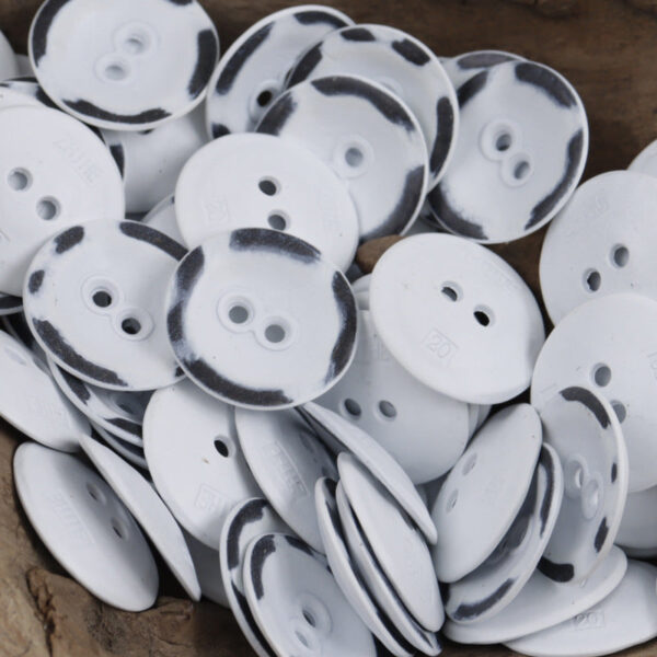 Two Hole Metal Buttons for Girly Pink Work Jackets 10pcs - Lots of Buttons